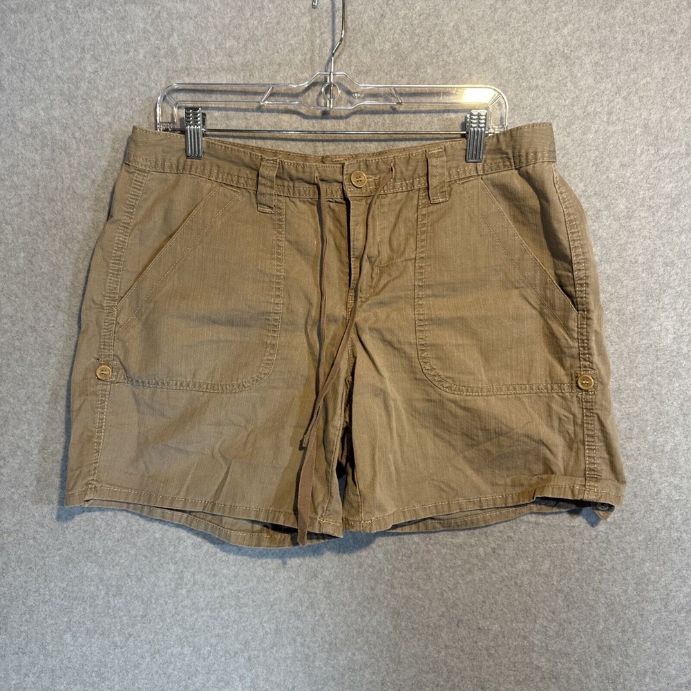 Tommy Hilfiger shorts Women's Size 12 beige boyfriend pockets drawstring